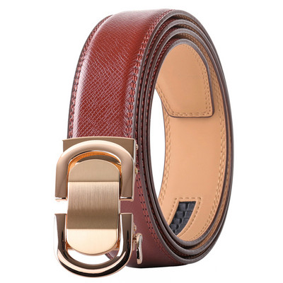 Curea pentru bărbați, albastru, alb, maro, curea bărbătească din piele naturală de vaca de înaltă calitate, pentru afaceri, blugi casual, centură, cataramă automată B461