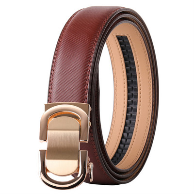 Curea pentru bărbați, albastru, alb, maro, curea bărbătească din piele naturală de vaca de înaltă calitate, pentru afaceri, blugi casual, centură, cataramă automată B461