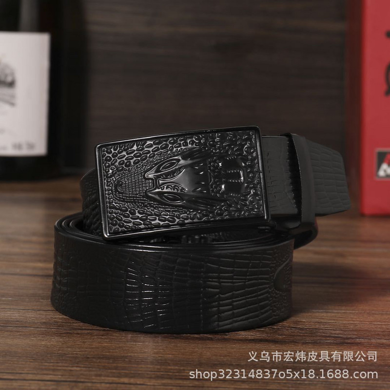 Muški remen s krokodilskom kopčom, PVC odijelo s krokodilskim uzorkom, pojas, pojas od PU kože, poslovni remen za muškarce, veleprodaja
