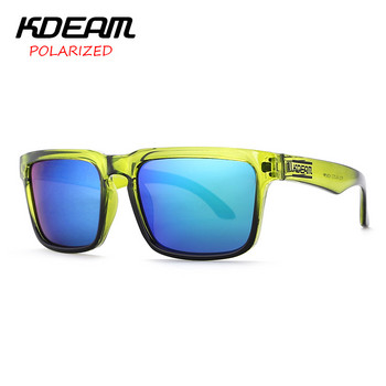 KDEAM Polarized Ανδρικά γυαλιά ηλίου Ανακλαστική επίστρωση Τετράγωνα γυαλιά ηλίου Γυναικεία επώνυμα σχεδιαστής UV400 KD901