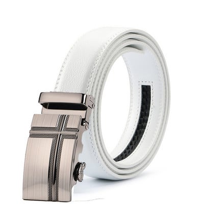 Meeste automaatsed pandlaga rihmad Meestele Autentsed vööga Trend Meeste rihmad Ceinture Moedisainer Naiste Jean White Belt