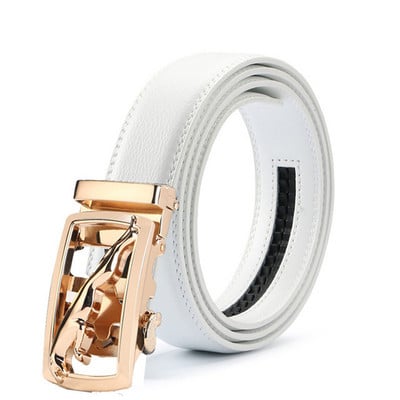 Meeste automaatsed pandlaga rihmad Meestele Autentsed vööga Trend Meeste rihmad Ceinture Moedisainer Naiste Jean White Belt