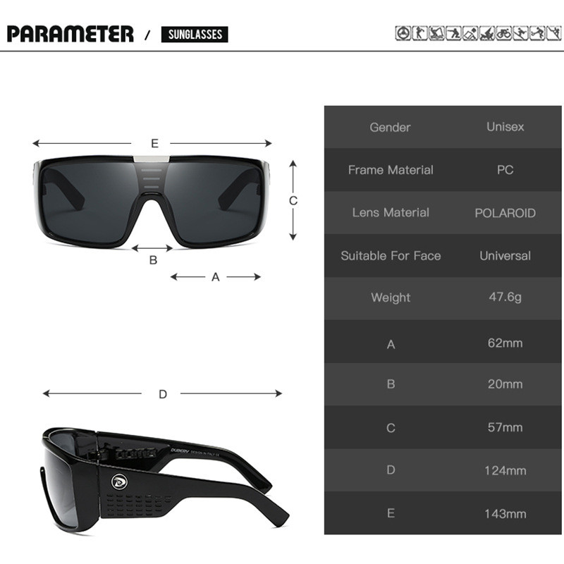 DUBERY sunčane naočale Muške retro muške naočale Šarene sunčane naočale za muškarce Modni brend Luksuzna sjenila za ogledala Prevelike veličine Oculos 2030