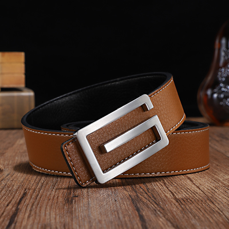 Novi muški remen Modno dizajniran visokokvalitetni trendi kožni remen Fancy za kaubojske traperice muški remen