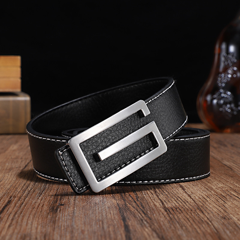 Novi muški remen Modno dizajniran visokokvalitetni trendi kožni remen Fancy za kaubojske traperice muški remen