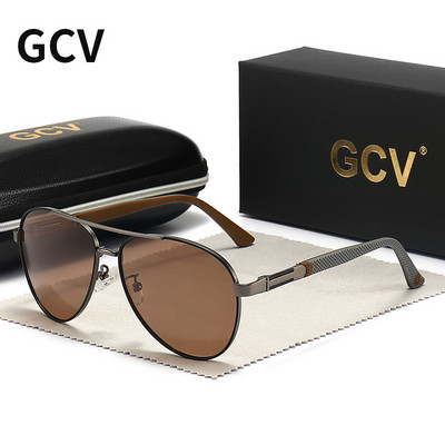 GCV marke Muške/Ženske vintage aluminijske polarizirane sunčane naočale Klasične marke sunčanih naočala s premazom leća Naočale za vožnju za osjetljive
