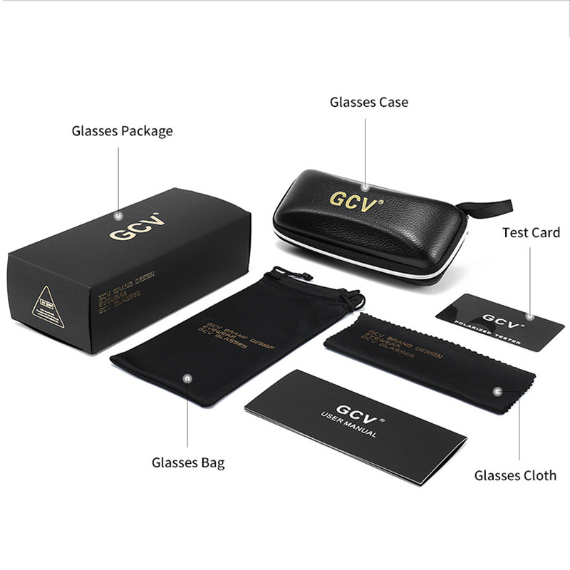 GCV marke Muške/Ženske vintage aluminijske polarizirane sunčane naočale Klasične marke sunčanih naočala s premazom leća Naočale za vožnju za osjetljive