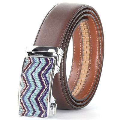 Luksuzni remen s automatskom kopčom u više boja za muškarce Modni dizajnerski remeni od prave kože od kravlje kože Muški ležerni remen oko struka B288