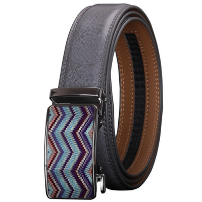 Luksuzni remen s automatskom kopčom u više boja za muškarce Modni dizajnerski remeni od prave kože od kravlje kože Muški ležerni remen oko struka B288