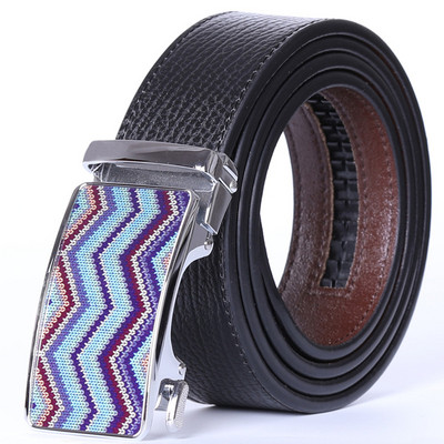 Luksuzni remen s automatskom kopčom u više boja za muškarce Modni dizajnerski remeni od prave kože od kravlje kože Muški ležerni remen oko struka B288