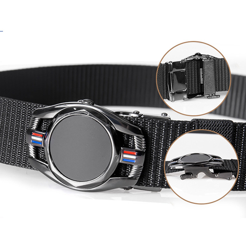 Muški platneni remen s automatskom kopčom Vojni lov na otvorenom Taktički višenamjenski borbeni ležerni najlonski pleteni remen za hlače Muški remeni