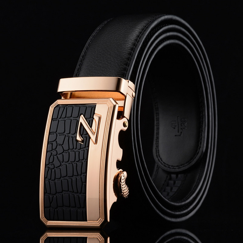 WOWTIGER Fashion NEW Ζώνη Γνήσιο δέρμα Ανδρικό κράμα Luxury Jaguar Ζώνη Επαγγελματική 110cm-130cm Ανδρικές ζώνες