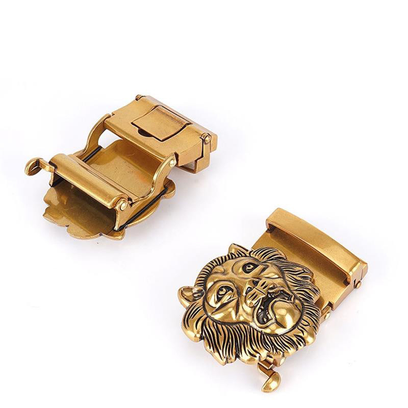 SupSindy Cureaua de nailon pentru bărbați, cu leu de lux, auriu, cu cataramă automată din metal, curele de pânză pentru bărbați, blugi la modă, curea neagră pentru bărbați