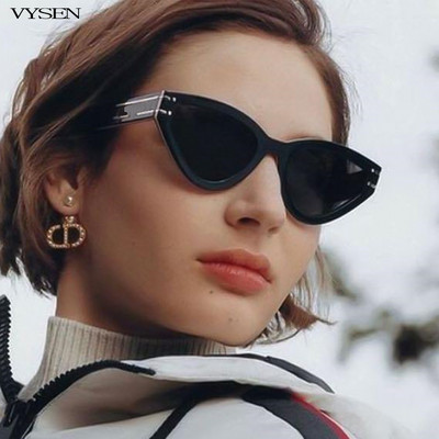 Prabangūs Katės akių akiniai nuo saulės moterims Vyrams 2022 Gamintojas Designer Cateye Akiniai nuo saulės Moterys Retro akiniai Lunettes Oeil De Chat