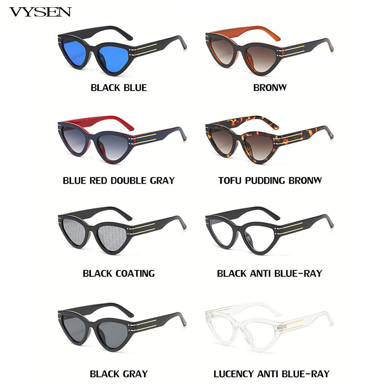 Luksuzne mačkaste sunčane naočale za žene Muškarci 2022. Brand Designer Cateye sunčane naočale Ženske retro naočale Lunettes Oeil De Chat