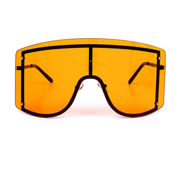 Υπερμεγέθη γυναικεία γυαλιά ηλίου 2020 Πολυτελή γυαλιά ηλίου μοντέρνα μάρκα Gradient γυναικεία μεταλλικά Μαύρα γυαλιά Gafas de sol