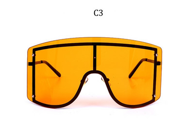 Oversize akiniai nuo saulės moteris 2020 Prabangūs be rėmelių Madingi Gamintojas Gradientiniai akiniai nuo saulės moteriški metaliniai Juodi Akiniai Gafas de sol