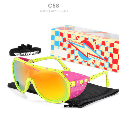 PIT VIPER NAUJI Steam Punk akiniai Style Retro Akiniai nuo saulės Vyrai Moteriški Steampunk UV400 Vintage Akiniai nuo saulės