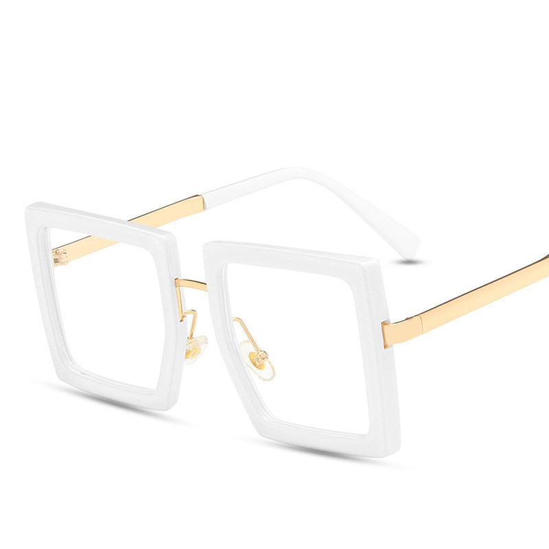 Dideli akinių rėmeliai moterims Madingi klasikiniai kvadratiniai skaidrūs kompiuterio optiniai lęšiai akiniai skaidraus lęšio akiniai