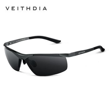 VEITHDIA Маркови дизайнерски мъжки слънчеви очила за спорт на открито, риболов, алуминиеви поляризирани UV400 лещи, слънчеви очила, очила за мъже 6501