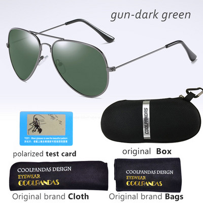 2022 Brand Designer G15 Muškarci Žene HD polarizirane sunčane naočale Aviation Rays Sunčane naočale za muškarce 3025 55 mm Gafas Oculos de sol UV400