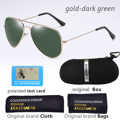 2022 Brand Designer G15 Muškarci Žene HD polarizirane sunčane naočale Aviation Rays Sunčane naočale za muškarce 3025 55 mm Gafas Oculos de sol UV400