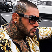 Luksuslikud meeste disainiga päikeseprillid Glamuur Stiilsed Meeste Mood Päikeseprillid Stiilsed Vintage päikeseprillid UV400