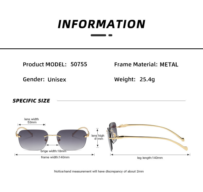 Jaunas retro Cartier saulesbrilles sieviešu bezrāmju tīklveida sarkanas saulesbrilles Eiropas un Amerikas tendences maza rāmja saulesbrilles ar apdari