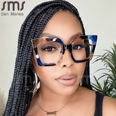 Vintage naočale Žene Muškarci Kvadratne prozirne naočale Okvir optičkih naočala Prozirne leće Okvir naočala NIJE protiv plave svjetlosti