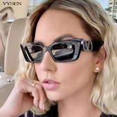 Retro pravokutne sunčane naočale za muškarce Žene 2022 Luksuzne male četvrtaste sunčane naočale Ženske vintage sunčane naočale Oculos De Sol Feminino