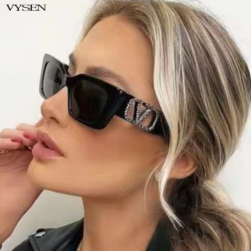 Retro pravokutne sunčane naočale za muškarce Žene 2022 Luksuzne male četvrtaste sunčane naočale Ženske vintage sunčane naočale Oculos De Sol Feminino