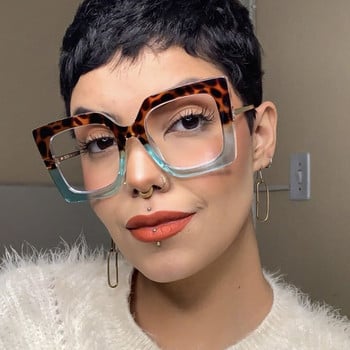 2022 Нова модна рамка за рисуване Оптични анти-сини очила Дамски реколта Големи квадратни очила Женски очила Oculos Feminino