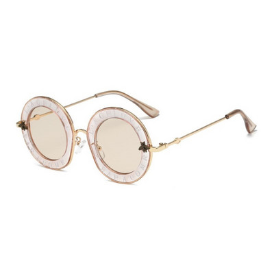 Apvalūs klasikiniai moteriški prekės ženklo akiniai nuo saulės Retro mados LAGELUVE RAPAUOMR prabangūs vyriški dizainerio akiniai nuo saulės