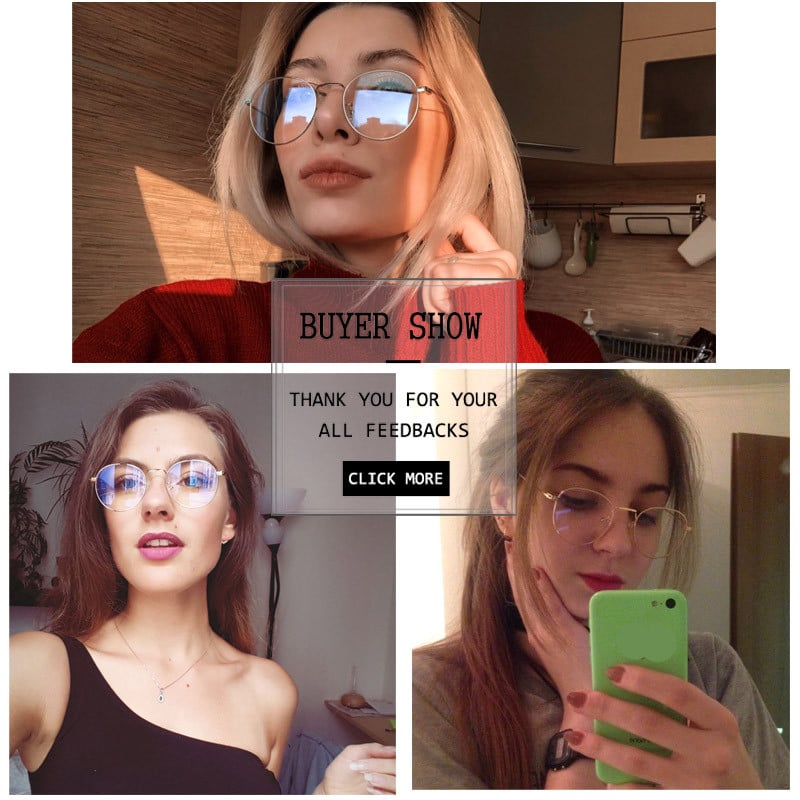 Ochelari de calculator 2023 Rame de ochelari Ochelari de protecție anti-lumină albastră Ramă de ochelari de metal pentru femei, lentile rotunde, ochelari falși