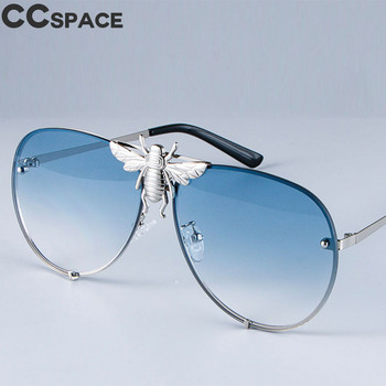 47850 Luxury Metal Big Bee Pilot γυαλιά ηλίου ντεγκραντέ φακοί UV400 ρετρό ανδρικές γυναικείες αποχρώσεις