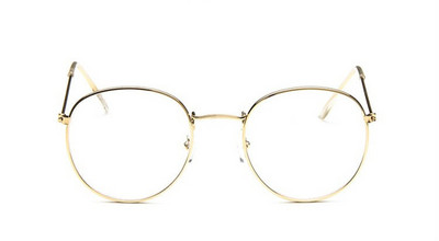 2022 Ochelari Rotunzi Transparenti Rame Femei Bărbați Ochelari Retro Metal Negru Argintiu Aur Miopie Ochelari Optici Rame Oculos De Grau