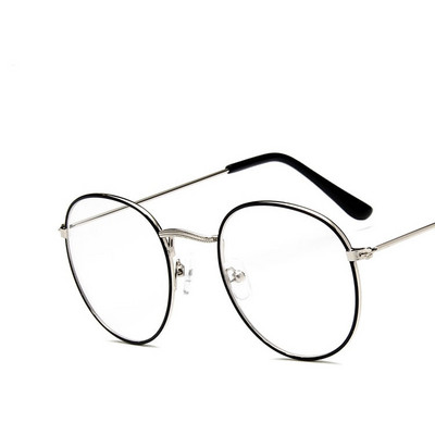 2022 Ochelari Rotunzi Transparenti Rame Femei Bărbați Ochelari Retro Metal Negru Argintiu Aur Miopie Ochelari Optici Rame Oculos De Grau