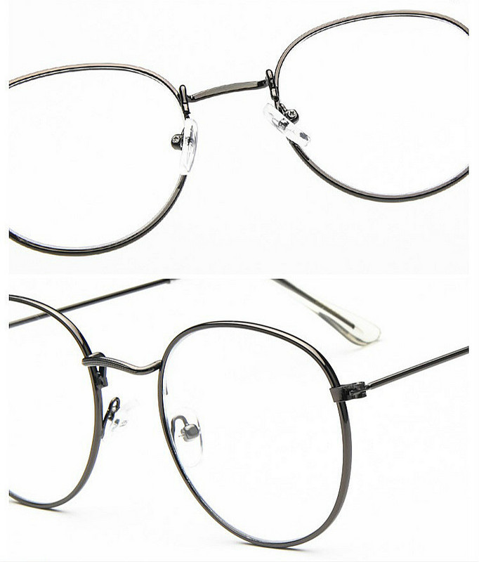 2022 Ochelari Rotunzi Transparenti Rame Femei Bărbați Ochelari Retro Metal Negru Argintiu Aur Miopie Ochelari Optici Rame Oculos De Grau