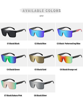 НОВО Висококачествени луксозни поляризирани слънчеви очила Heat Wave с квадратни сиамски лещи Женски мъжки слънчеви очила UV400