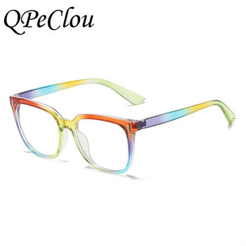 2022 Нова мода Градиентни квадратни оптични анти-сини очила Дамски ретро летни дъгови очила Женски очила Oculos