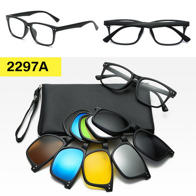 Okviri za naočale i magnetne sunčane naočale s kopčom za muške polarizirane magnete za žene Polaroid okvir za optičke naočale s kopčom