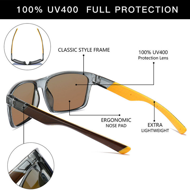 2023 Vintage muške polarizirane sunčane naočale Luksuzni brend Dizajner Vintage sunčane naočale Ženske vožnje Ribolov Sunčane naočale UV400 naočale