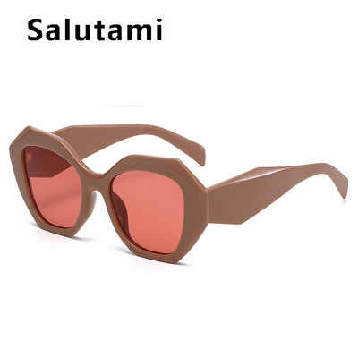 Antikék világos cukorka színű poligon négyzet alakú női szemüvegek Vintage új divatos műanyag átlátszó számítógépes szemüveg keret Leopard