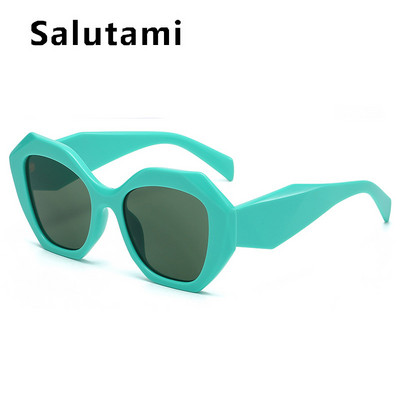 Antikék világos cukorka színű poligon négyzet alakú női szemüvegek Vintage új divatos műanyag átlátszó számítógépes szemüveg keret Leopard