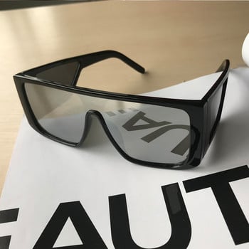 Луксозни маркови големи слънчеви очила Shield за мъже слънчеви очила с квадратна голяма рамка дамски 2019 ветроустойчиви Cool Black Shield очила