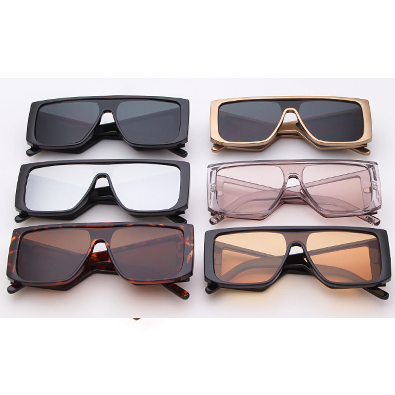 Prevelike Shield sunčane naočale luksuzne marke za muškarce četvrtaste sunčane naočale velikog okvira za žene 2019. Cool Black Shield naočale otporne na vjetar