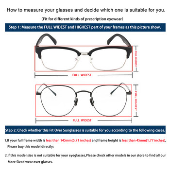 OUTSUN 2020 ΝΕΟ ΣΧΕΔΙΟ Unisex Polarized Εφαρμογή πάνω από ανδρικά γυαλιά ηλίου πάνω από τα συνταγογραφούμενα γυαλιά Rx Insert cover γυαλιά ηλίου145