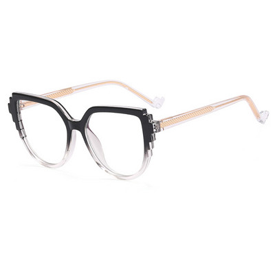 55323 Modne, popularne naočale protiv plavog svjetla Cat Eye Ženske velike okvire Leopard leće s dioptrijom, prilagodljive