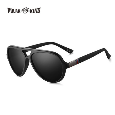 Ochelari de soare Polarking Bărbați Classic Business Trend Brand Ochelari de soare Design Twin Bridge Ochelari Lentile mari Plastic Lejeritate PL302