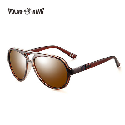 Ochelari de soare Polarking Bărbați Classic Business Trend Brand Ochelari de soare Design Twin Bridge Ochelari Lentile mari Plastic Lejeritate PL302